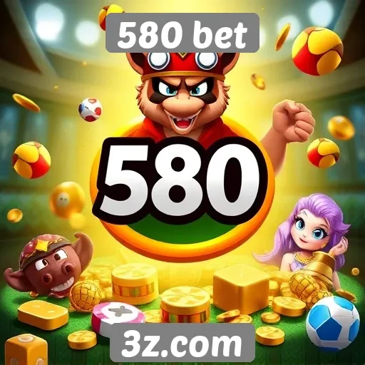 Variedade de jogos disponíveis na plataforma 580 bet